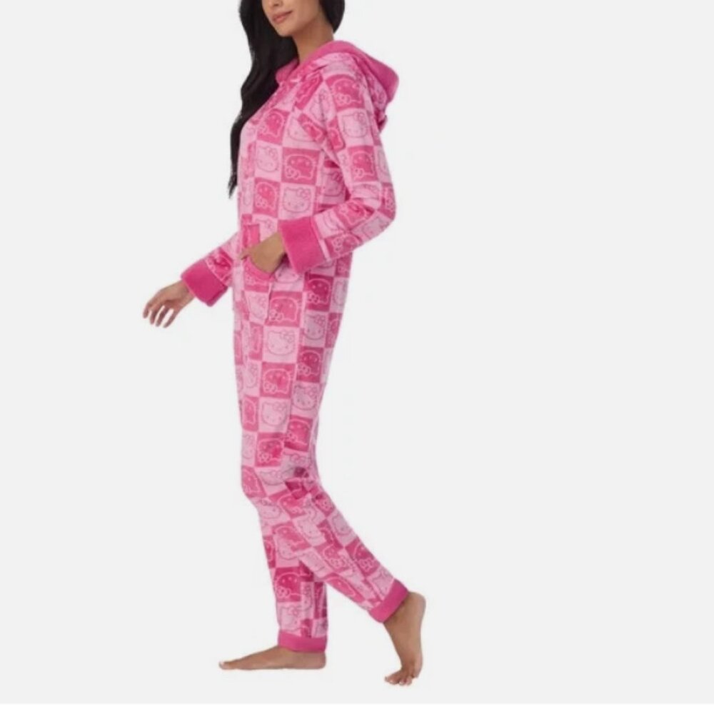 Character Women's One-Piece Pajama - Pink - Hello Kitty Small - Picture 2 of 4